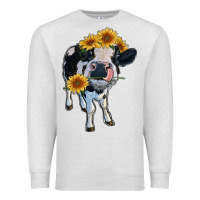 Oatmeal Heather heifer cow Premium Sweatshirt - RanaPortraitStore