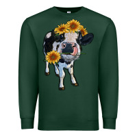 Sports Green heifer cow Premium Sweatshirt - RanaPortraitStore