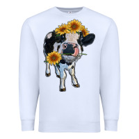 White heifer cow Premium Sweatshirt - RanaPortraitStore