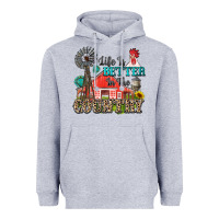 Heather Grey life is better in the country Heavyweight Hoodie - Zillion Design Studio