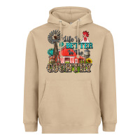 Mushroom life is better in the country Heavyweight Hoodie - Zillion Design Studio