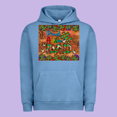 Proud Autism Dad Urban Hoodie Designed By Artiststas
