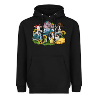 Black farm animals truck Heavyweight Hoodie - Zillion Design Studio