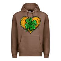 Chestnut St. Patrick's Day Heart with Shamrock Premium Hoodie - Jasminsmagicworld