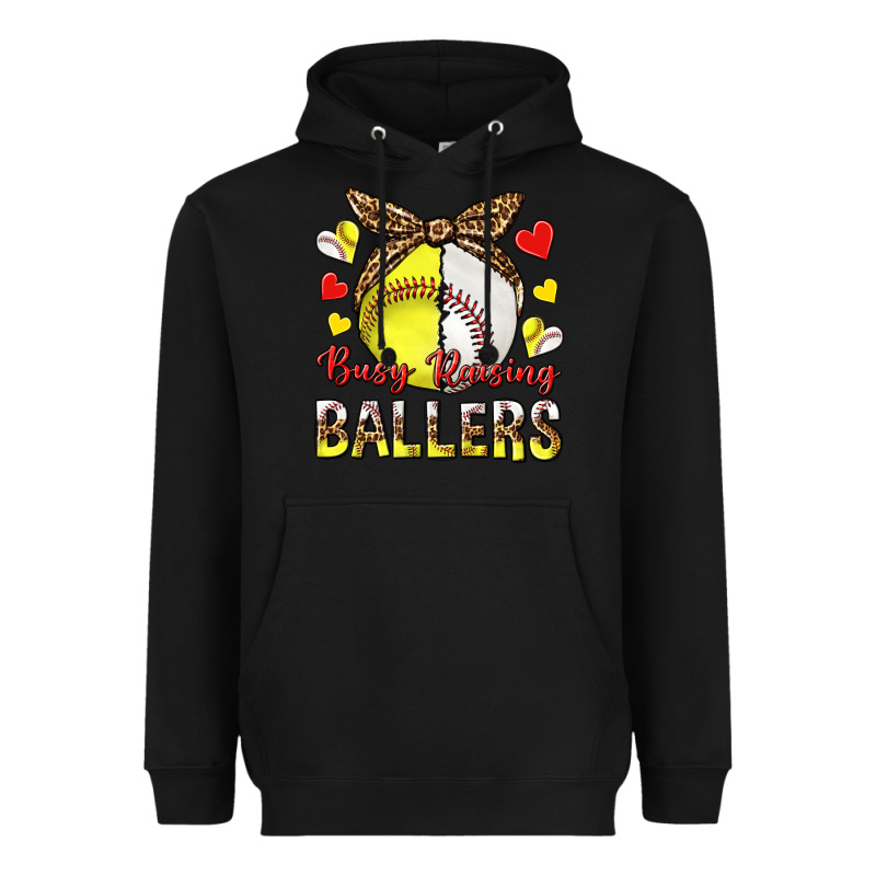 Busy Raising Ballers With Baseball And Softball Heavyweight Hoodie by texasbilliewilder | Teevron