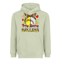 Matcha busy raising ballers with baseball and softball Heavyweight Hoodie - texasbilliewilder