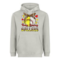 Moon Dust busy raising ballers with baseball and softball Heavyweight Hoodie - texasbilliewilder