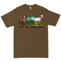 Cacao Peace Love Cashmere Goat Premium Tee - LillyAllenDesigns