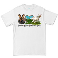 White Peace Love Cashmere Goat Premium Tee - LillyAllenDesigns