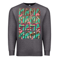 Charcoal Heather mama mama mama mama Premium Sweatshirt - Zillion Design Studio