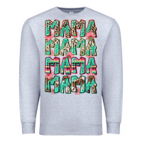 Heather Grey mama mama mama mama Premium Sweatshirt - Zillion Design Studio