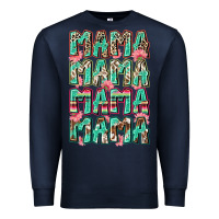 Navy mama mama mama mama Premium Sweatshirt - Zillion Design Studio