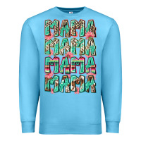 Ocean Blue mama mama mama mama Premium Sweatshirt - Zillion Design Studio