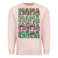 Pale Pink mama mama mama mama Premium Sweatshirt - Zillion Design Studio