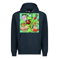 Navy school seamless pattern Premium Hoodie - BundleAndBundleShop