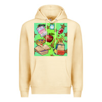 Pina Colada school seamless pattern Premium Hoodie - BundleAndBundleShop