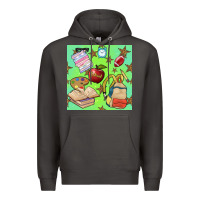 Smoke school seamless pattern Premium Hoodie - BundleAndBundleShop