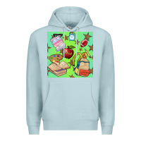 Blue Mist school seamless pattern Premium Hoodie - BundleAndBundleShop