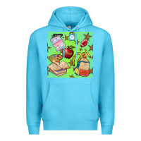Ocean Blue school seamless pattern Premium Hoodie - BundleAndBundleShop