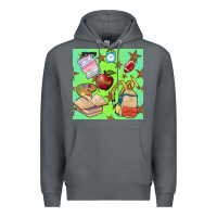 Rock school seamless pattern Premium Hoodie - BundleAndBundleShop