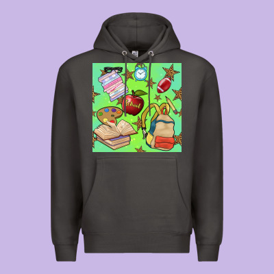 School Seamless Pattern Premium Hoodie Designed By Bundleandbundleshop