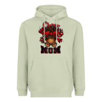 Matcha cheer mom afro messy bun Heavyweight Hoodie - texasbilliewilder