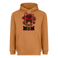 Meerkat cheer mom afro messy bun Heavyweight Hoodie - texasbilliewilder