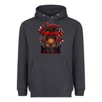 Smoke cheer mom afro messy bun Heavyweight Hoodie - texasbilliewilder