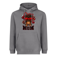 Cheer Mom Afro Messy Bun Heavyweight Hoodie | Teevron