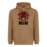 Toasted Coconut cheer mom afro messy bun Heavyweight Hoodie - texasbilliewilder