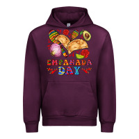 Mauve Wine empanada day Urban Hoodie - AdoDesignShop