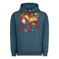 Pigment Midnight Navy empanada day Urban Hoodie - AdoDesignShop