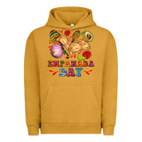 Pigment Peanut Butter empanada day Urban Hoodie - AdoDesignShop
