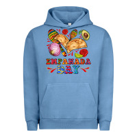 Pigment Pebble Blue empanada day Urban Hoodie - AdoDesignShop