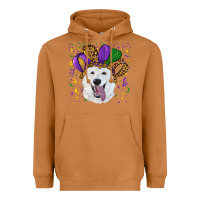 Meerkat mardi gras hat  white shepherd Heavyweight Hoodie - RanaPortraitStore