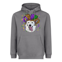 Storm mardi gras hat  white shepherd Heavyweight Hoodie - RanaPortraitStore