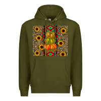 Army Green pumpkin Premium Hoodie - JahusDesignShop