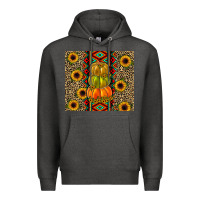 Charcoal Heather pumpkin Premium Hoodie - JahusDesignShop