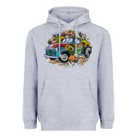 Heather Grey vintage truck western Heavyweight Hoodie - Zillion Design Studio