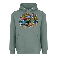 Sage vintage truck western Heavyweight Hoodie - Zillion Design Studio