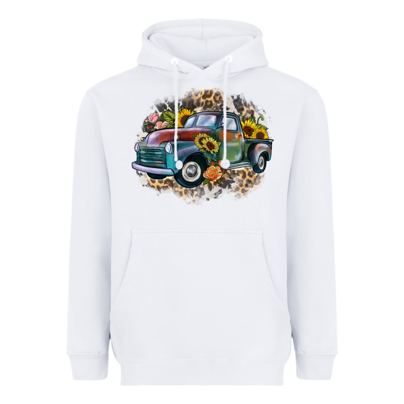 Vintage Truck Western Heavyweight Hoodie by Zillion Design Studio | Teevron