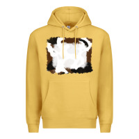 Antique Gold cowhide frames background Premium Hoodie - RanaPortraitStore