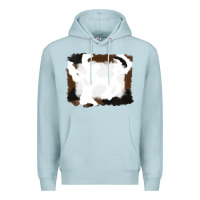 Blue Mist cowhide frames background Premium Hoodie - RanaPortraitStore