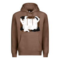 Chestnut cowhide frames background Premium Hoodie - RanaPortraitStore