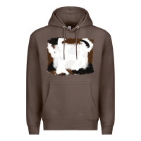 Coffee cowhide frames background Premium Hoodie - RanaPortraitStore