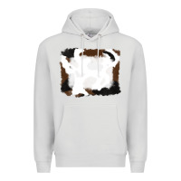 Dove Grey cowhide frames background Premium Hoodie - RanaPortraitStore