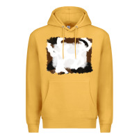 Mustard cowhide frames background Premium Hoodie - RanaPortraitStore