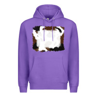 Purple cowhide frames background Premium Hoodie - RanaPortraitStore