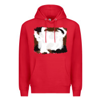 Red cowhide frames background Premium Hoodie - RanaPortraitStore