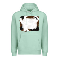Seafoam cowhide frames background Premium Hoodie - RanaPortraitStore
